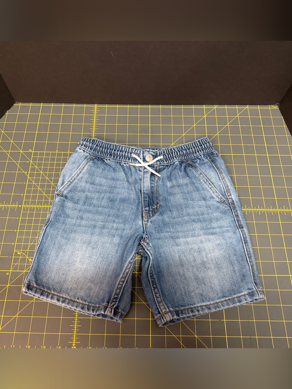 Levi's Light Blue Elastic Waist Denim Shorts